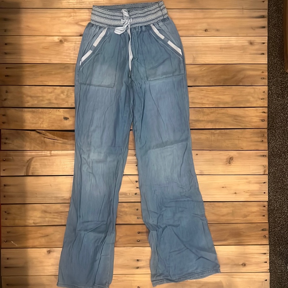 REWASH - wide leg soft denim pants - size Medium (12/14Y)